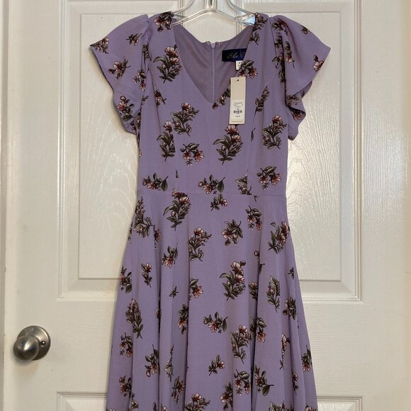 blue rain brand dresses Hyacinth House Blue Chintz Clarice Bows Dress Blue Floral w/ Bows / XS